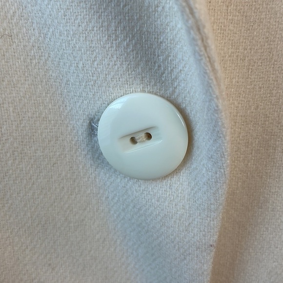 Vintage Cross Country White wool blazer flawed women size 14 - Picture 9 of 11